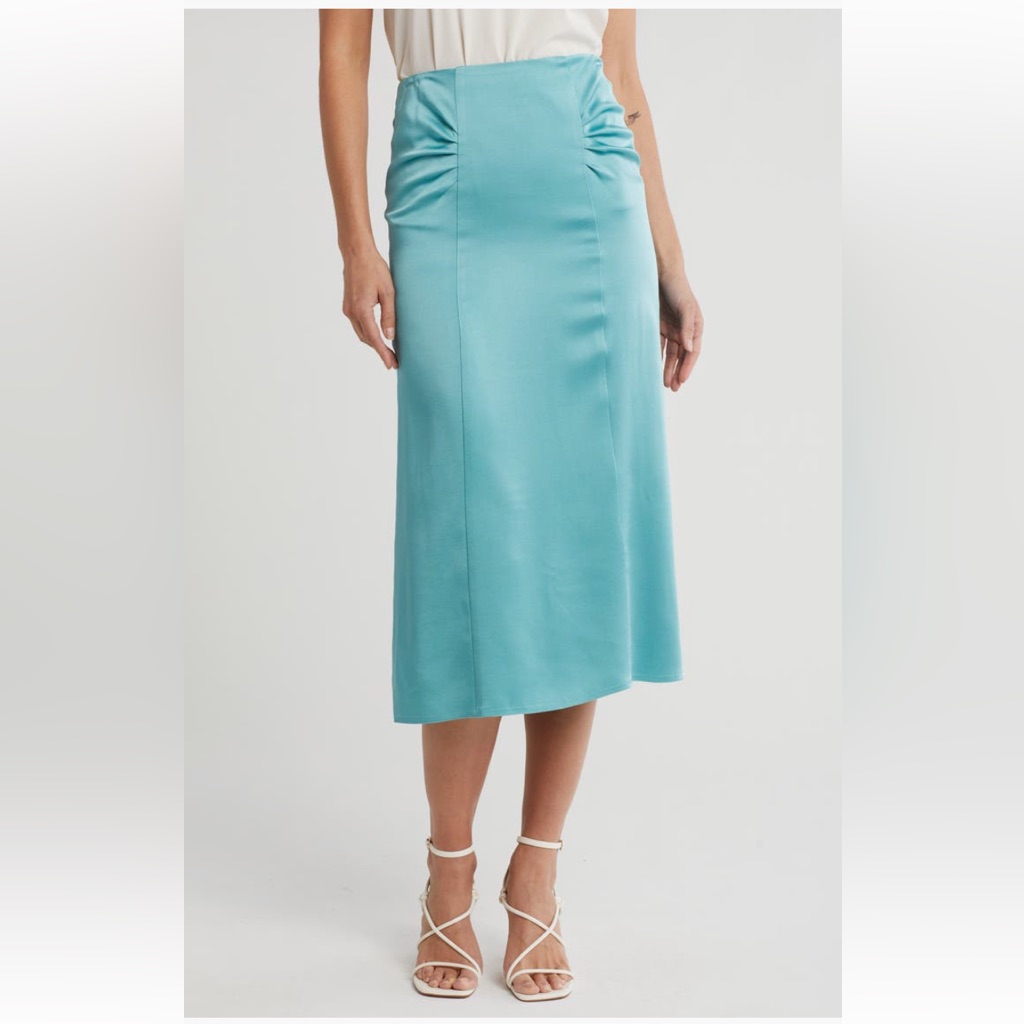 Boss Vaniki Satin Midi Skirt